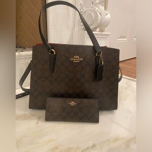 Coach Shoulder Bag and Matching Wallet